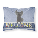 Caroline'S Treasures Chinese Crested Black Welcome Pillowcase, Standard, Multicolor