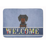 Caroline'S Treasures Dachshund Black Tan Welcome Floor Mat, 19 X 27, Multicolor