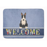 Caroline'S Treasures Bull Terrier Black White Welcome Floor Mat, 19 X 27, Multicolor