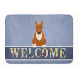 Caroline'S Treasures Bull Terrier Red Welcome Floor Mat, 19 X 27, Multicolor