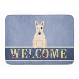 Caroline'S Treasures Bull Terrier White Welcome Floor Mat, 19 X 27, Multicolor