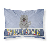 Caroline'S Treasures Chow Blue Welcome Pillowcase, Standard Multicolor