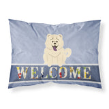 Caroline'S Treasures Chow White Welcome Pillowcase, Standard Multicolor