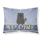 Caroline'S Treasures Welcome Chow Black Pillowcase, Standard