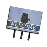 Caroline'S Treasures Chow Black Welcome Wall Hook, Triple, Multicolor