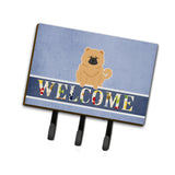 Caroline'S Treasures Chow Cream Welcome Wall Hook, Triple, Multicolor