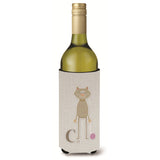Caroline'S Treasures Alphabet C For Cat Wine Bottle Beverage Insulator Hugger, Multicolor, 750Ml