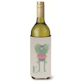 Caroline'S Treasures Alphabet E For Elephant Wine Bottle Beverage Insulator Hugger, Multicolor, 750Ml