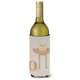 Caroline'S Treasures Alphabet O For Owl Wine Bottle Beverage Insulator Hugger, Multicolor, 750Ml