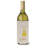 Caroline'S Treasures Alphabet R For Rabbit Wine Bottle Beverage Insulator Hugger, Multicolor, 750Ml