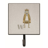 Caroline'S Treasures Alphabet W For Wolf Wall Hook, Small, Multicolor