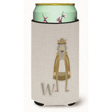 Caroline'S Treasures Alphabet W For Wolf Tall Boy Beverage Insulator Hugger, Multicolor