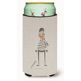 Caroline'S Treasures Alphabet Z For Zebra Tall Boy Beverage Insulator Hugger, Multicolor