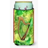 Caroline'S Treasures Irish Harp Tall Boy Beverage Insulator Hugger, Multicolor