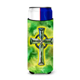 Caroline'S Treasures Irish Celtic Cross Michelob Ultra Hugger For Slim Cans, Slim Can, Multicolor