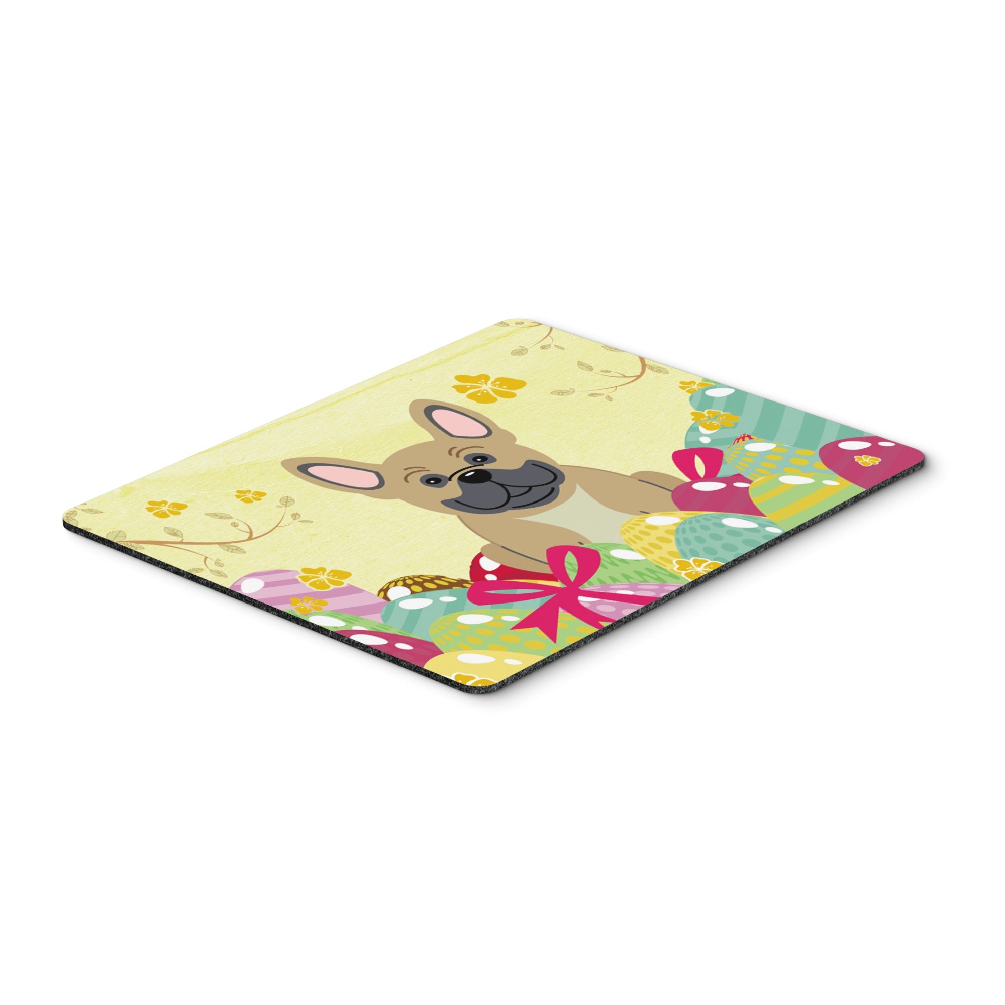 Caroline'S Treasures Easter Eggs French Bulldog Cream Mouse Pad, Hot Pad Or Trivet, Multicolor, 7.75X9.25  (Bb6010Mp)