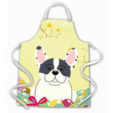 Caroline'S Treasures Easter Eggs French Bulldog Piebald Apron, Large, Multicolor