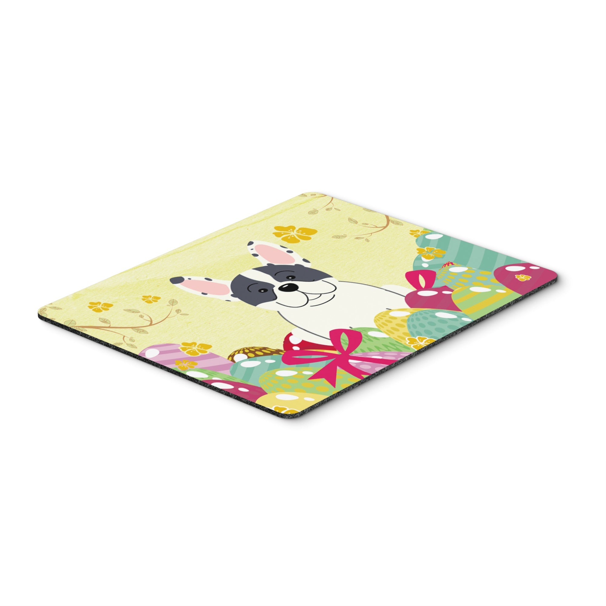 Caroline'S Treasures Easter Eggs French Bulldog Piebald Mouse Pad, Hot Pad Or Trivet, Multicolor, 7.75X9.25  (Bb6011Mp)