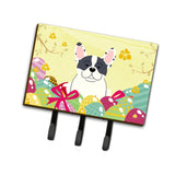 Caroline'S Treasures Easter Eggs French Bulldog Piebald Leash Or Key Holder Hooks, Multicolor