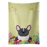 Caroline'S Treasures Easter Eggs French Bulldog Black White Kitchen Towel, Multicolor, 25 X 15