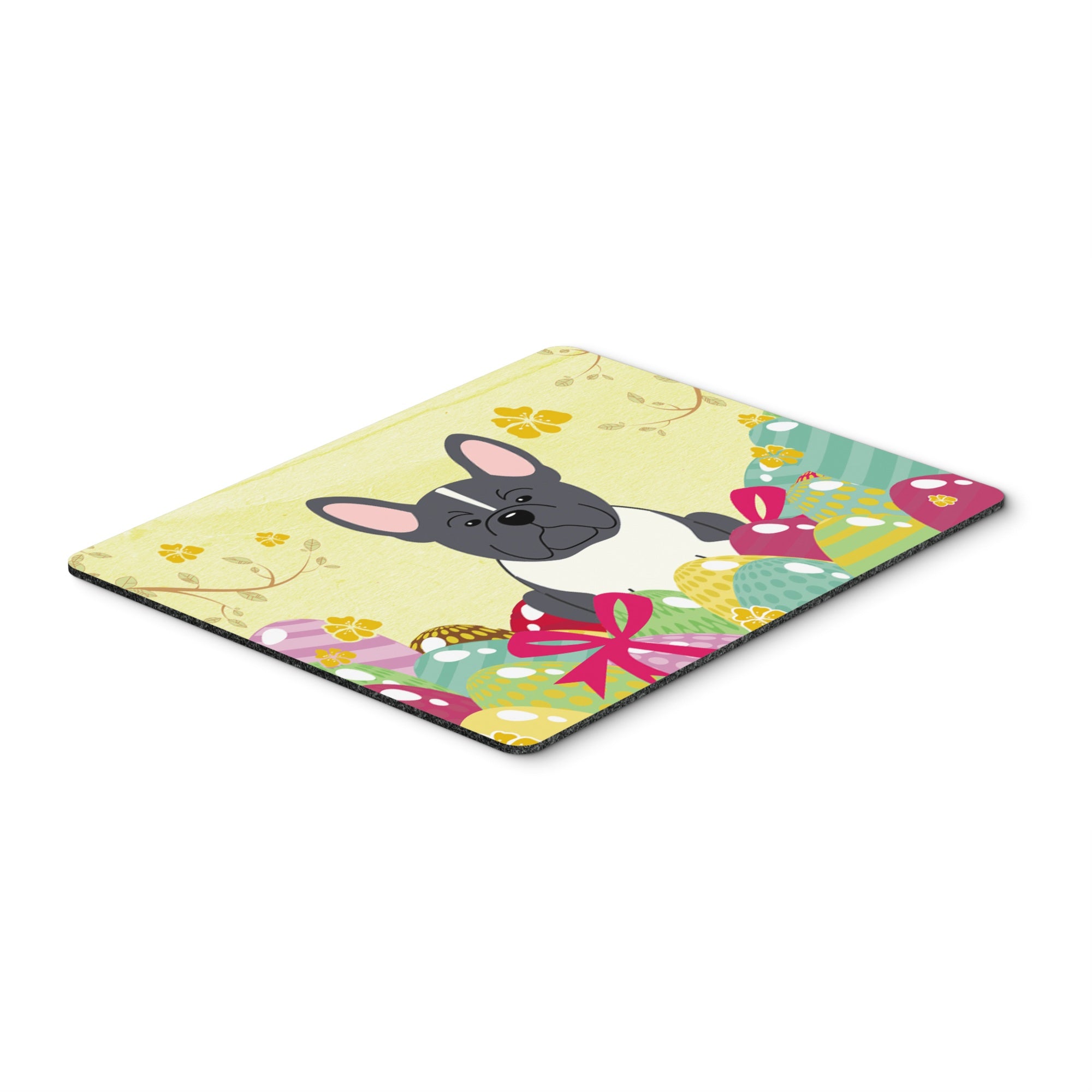 Caroline'S Treasures Easter Eggs French Bulldog Black White Mouse Pad, Hot Pad Or Trivet, Multicolor, 7.75X9.25  (Bb6012Mp)