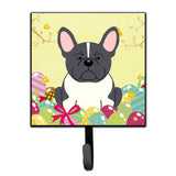 Caroline'S Treasures Easter Eggs French Bulldog Black White Wall Hook, Small, Multicolor