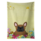Caroline'S Treasures Easter Eggs French Bulldog Brown Kitchen Towel, Multicolor, 25 X 15