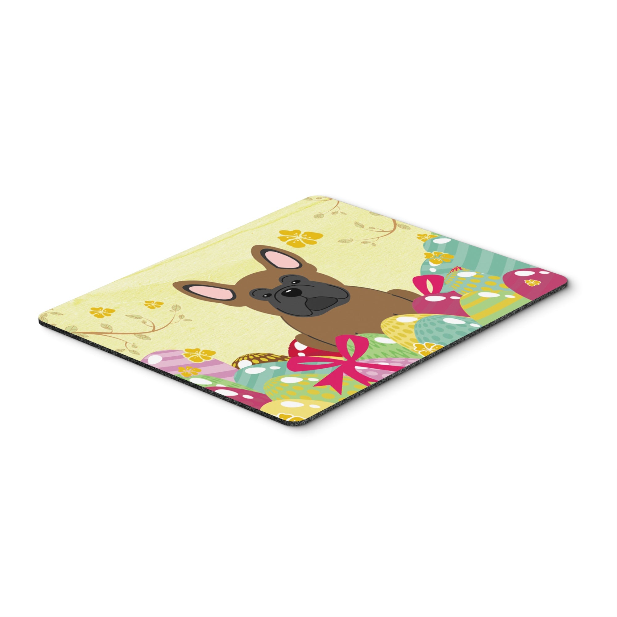 Caroline'S Treasures Easter Eggs French Bulldog Brown Mouse Pad, Hot Pad Or Trivet, Multicolor, 7.75X9.25  (Bb6013Mp)