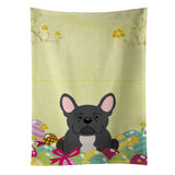 Caroline'S Treasures Easter Eggs French Bulldog Black Kitchen Towel, Multicolor, 25 X 15
