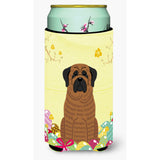 Caroline'S Treasures Easter Eggs Mastiff Brindle Tall Boy Beverage Insulator Hugger, Multicolor