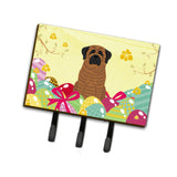 Caroline'S Treasures Easter Eggs Mastiff Brindle Leash Or Key Holder Hooks, Multicolor