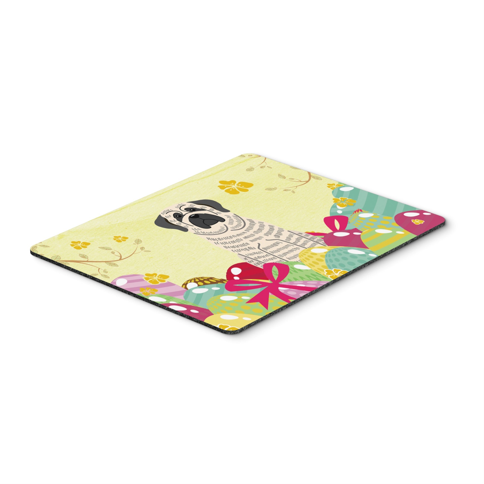 Caroline'S Treasures Easter Eggs Mastiff Brindle White Mouse Pad, Hot Pad Or Trivet, Multicolor, 7.75X9.25  (Bb6016Mp)