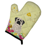 Caroline'S Treasures Easter Eggs Mastiff Brindle White Oven Mitt, Multicolor, 12 X 8.5