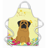 Caroline'S Treasures Easter Eggs Mastiff Apron, Large, Multicolor