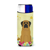 Caroline'S Treasures Easter Eggs Mastiff Michelob Ultra Hugger For Slim Cans, Slim Can, Multicolor