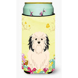 Caroline'S Treasures Easter Eggs Lowchen Tall Boy Beverage Insulator Hugger, Multicolor