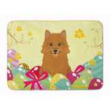 Caroline'S Treasures Easter Eggs Norwich Terrier Machine Washable Memory Foam Mat Doormats, Multicolor