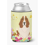 Caroline'S Treasures Easter Eggs Basset Hound Can Or Bottle Hugger, Can Hugger, Multicolor