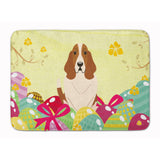Caroline'S Treasures Easter Eggs Basset Hound Machine Washable Memory Foam Mat Doormats, Multicolor