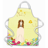 Caroline'S Treasures Easter Eggs Borzoi Apron, Large, Multicolor