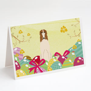 Easter Eggs Borzoi Greeting Cards And Envelopes Pack Of 8