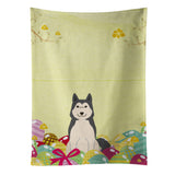 Caroline'S Treasures Easter Eggs West Siberian Laika Spitz Kitchen Towel, Multicolor, 25 X 15