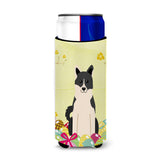 Caroline'S Treasures Easter Russo-European Laika Spitz Michelob Ultra Hugger For Slim Cans, Slim Can, Multicolor