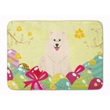 Caroline'S Treasures Easter Eggs Samoyed Machine Washable Memory Foam Mat Doormats, Multicolor