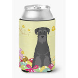 Caroline'S Treasures Easter Eggs Standard Schnauzer Black Can Or Bottle Hugger, Can Hugger, Multicolor