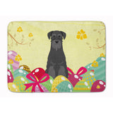 Caroline'S Treasures Easter Eggs Standard Schnauzer Black Machine Washable Memory Foam Mat Doormats, Multicolor