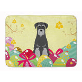 Caroline'S Treasures Easter Eggs Standard Schnauzer Black Grey Machine Washable Memory Foam Mat Doormats, Multicolor