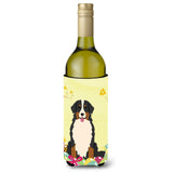 Caroline'S Treasures Bb6036Literk Easter Bernese Mountain Dog Wine Bottle Beverage Insulator Hugger, 750Ml, Multicolor