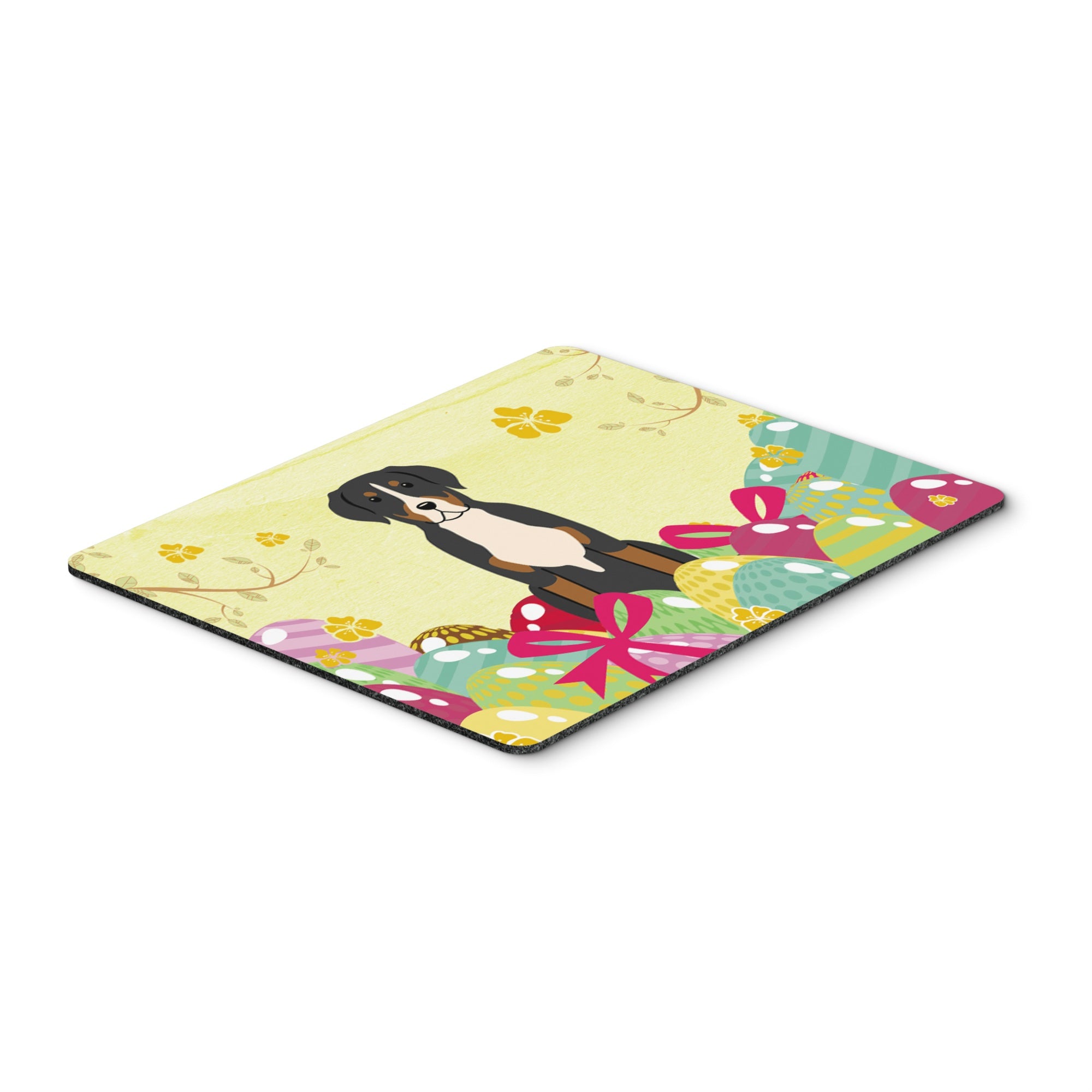 Caroline'S Treasures Easter Eggs Greater Swiss Mountain Dog Mouse Pad, Hot Pad Or Trivet, Multicolor, 7.75X9.25  (Bb6037Mp)