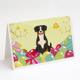 Easter Eggs Entlebucher Greeting Cards And Envelopes Pack Of 8